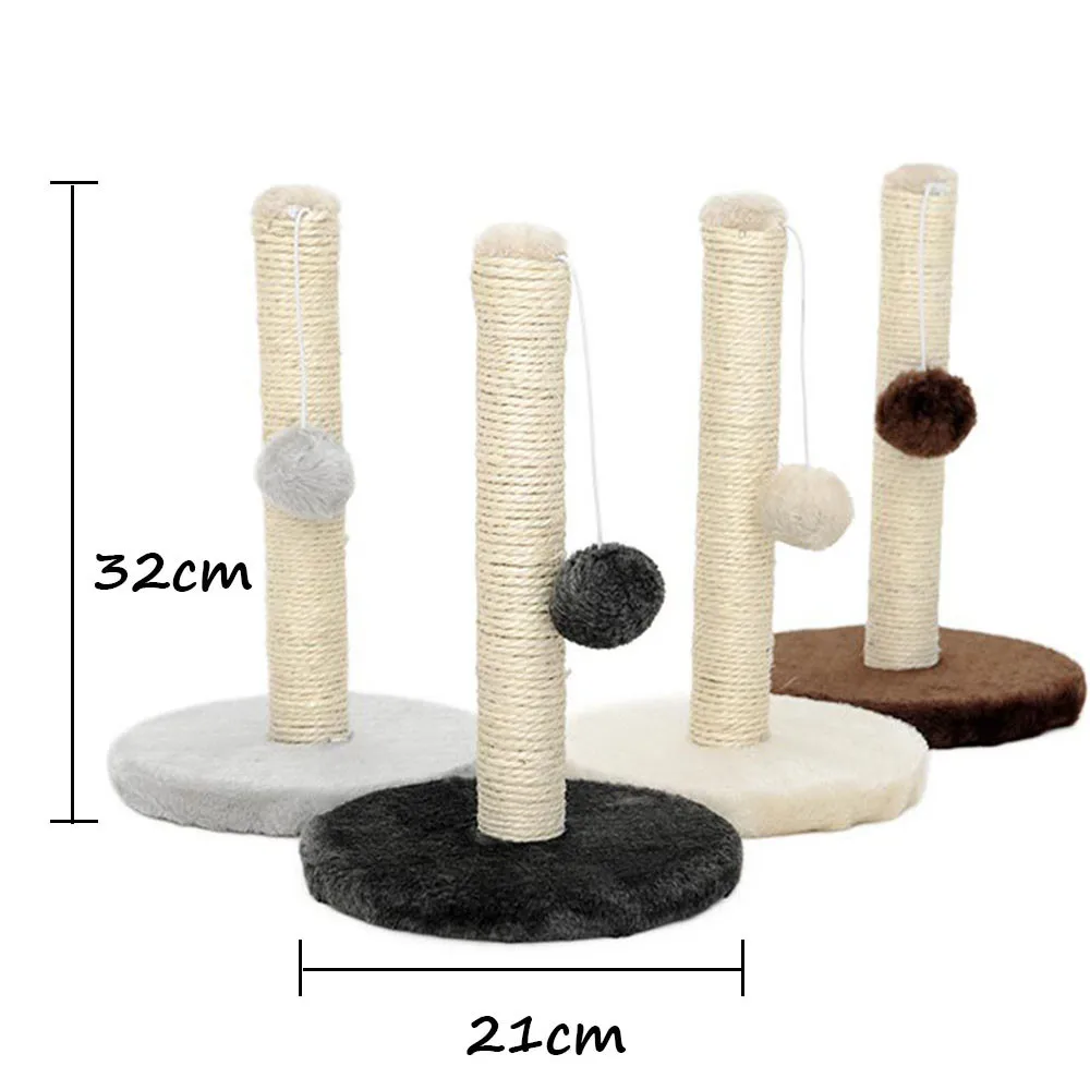 Sisal Rope Cat Scraper Scratching Post Kitten Pet Jumping Tower Toy with Ball Cats Sofa Protector Climbing Tree Scratcher Tower