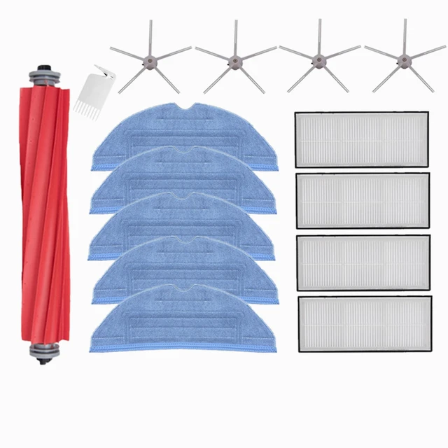 XiaoMi Roborock T7S S7 HEPA Accessory of Filter Main Brush/Cover Mop Cloth Side Brush Vacuum Cleaner Part Package  2A