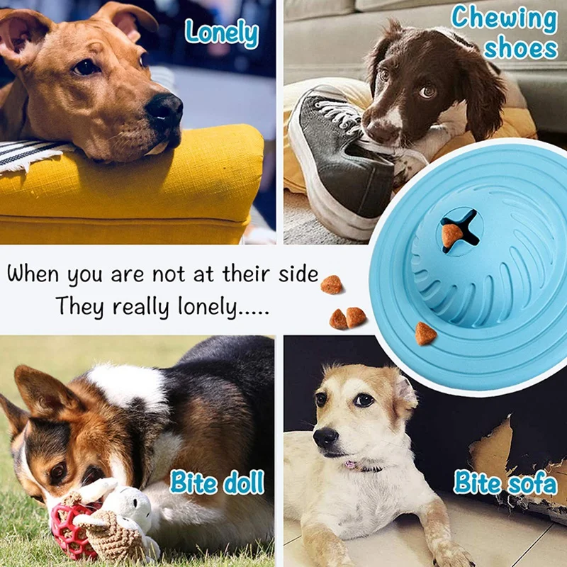 LIXF IQ Treat Ball Интерактивная еда дозирование собака Жевательная головоломка игрушки для домашних животных щенков и кошек чеканка Жевательная игра
