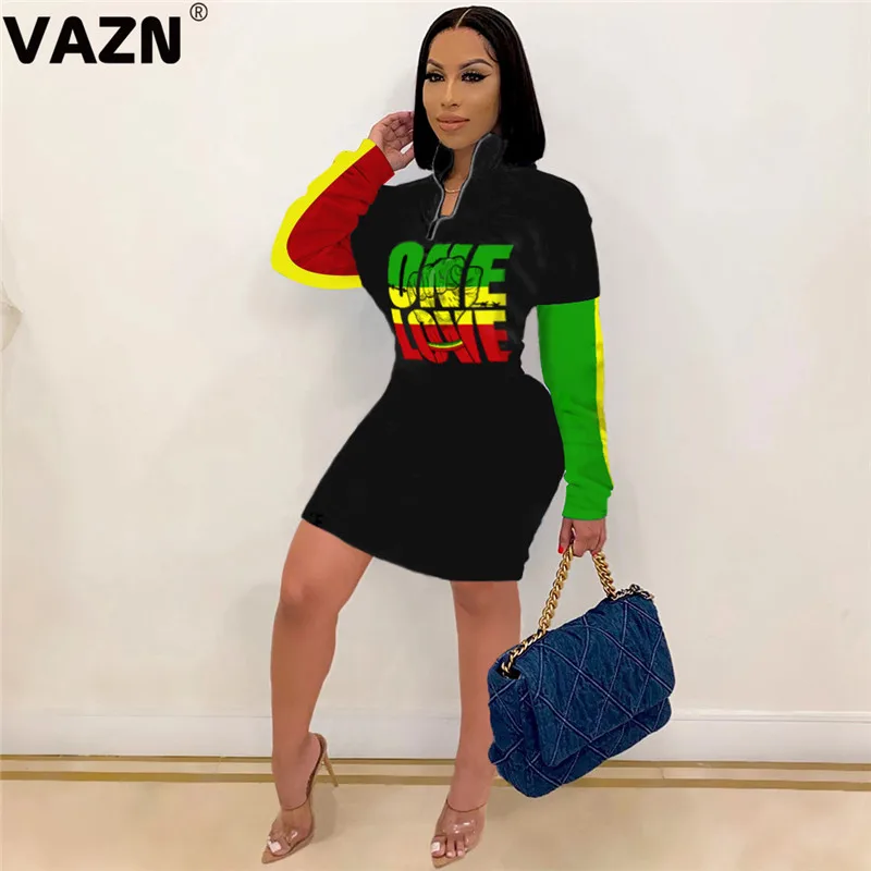 VAZN New 2020 Sexy Club Birthday Dress Transparent Party Going Out Wear