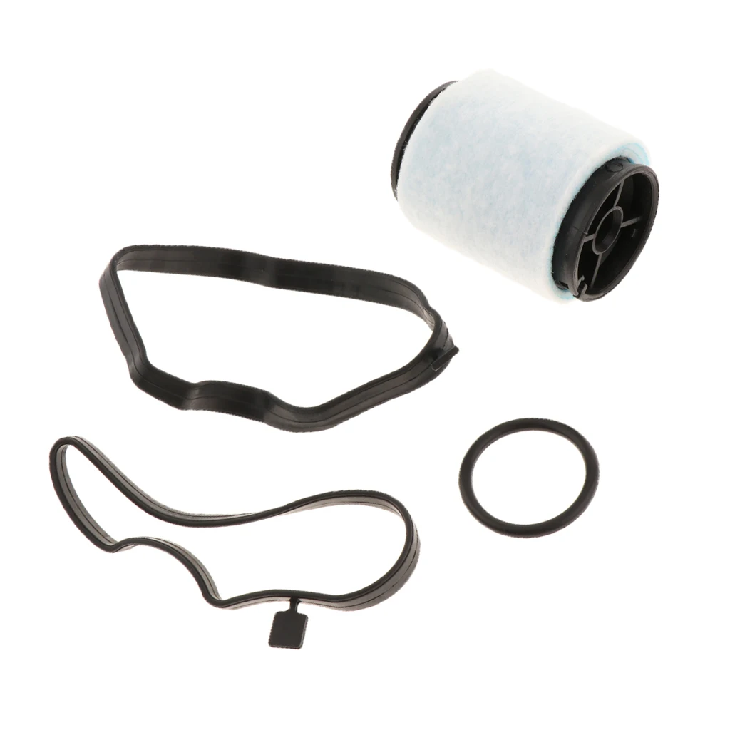 Car Crankcase Oil Filter Breather Separator with 2 Gaskets for BMW E46, E39, Part Number: 11127793164