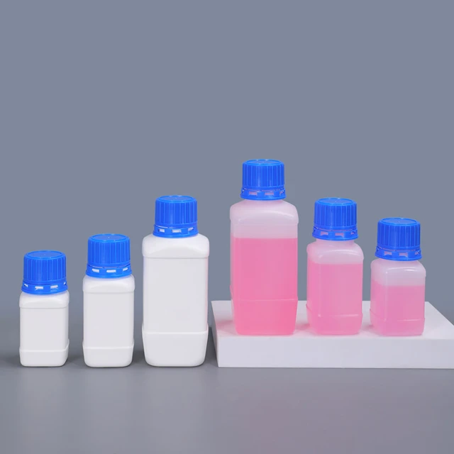 10PCS 250ml Round Bottles HDPE Material Airtight Sealing Storage Container  for Reagent Liquid Food Grade Sample Bottle