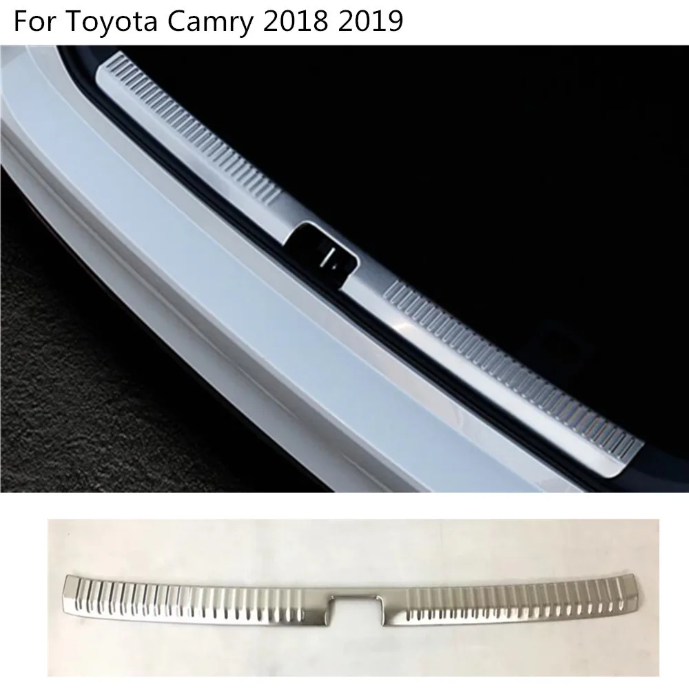 Для Toyota New Camry XV70 автомобильный внешний задний бампер накладка багажника Накладка из нержавеющей стали пластина педаль