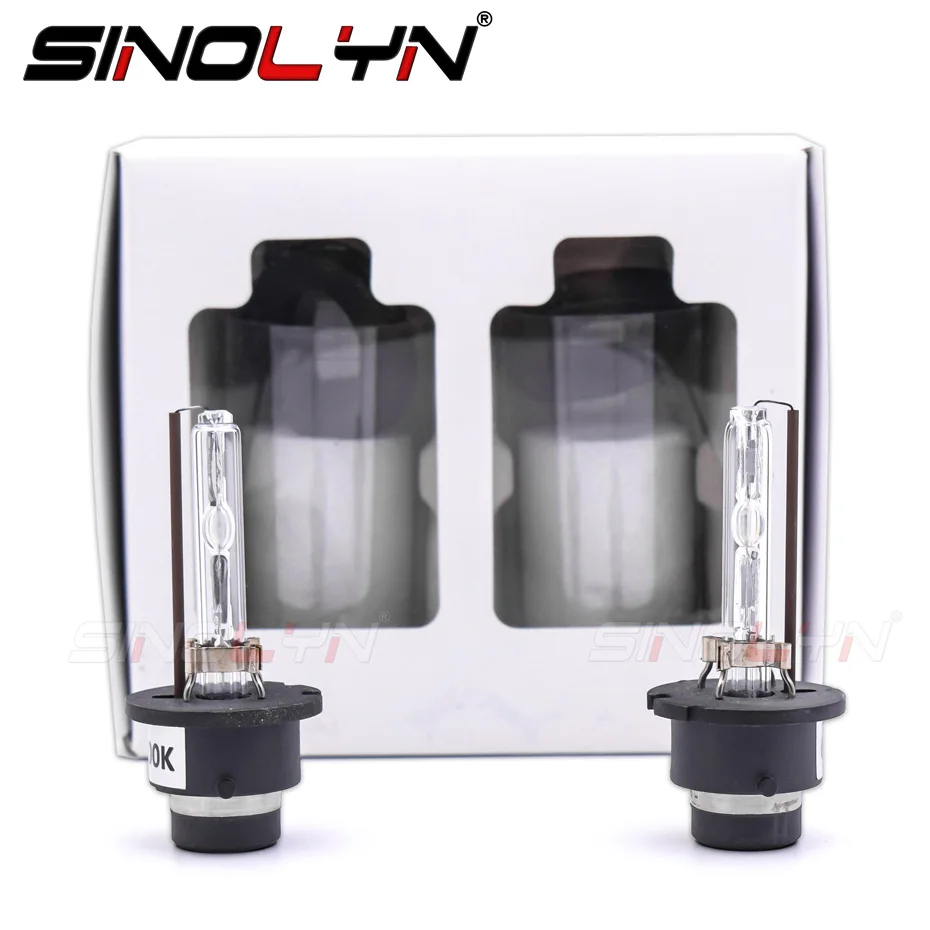 Sinolyn D2S D2C HID Xenon Lamp Bi-xenon Projector Lens Light Bulbs Headlight Accessories Retrofit DIY 4300K 6000K 8000K 12V 35W