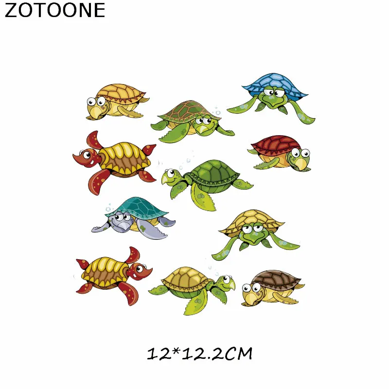 ZOTOONE, милый медведь, нашивки в форме животных, железные передачи для футболки, детский подарок, сделай сам, одежда, наклейки с милым дельфином - Цвет: 548