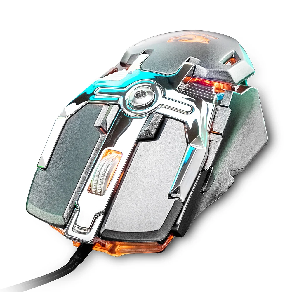 ZIYOULAN V15 профессиональная компьютерная игровая мышь USB Проводная эргономичная конструкция с подсветкой Макросъемка геймерская мышь для ПК ноутбука