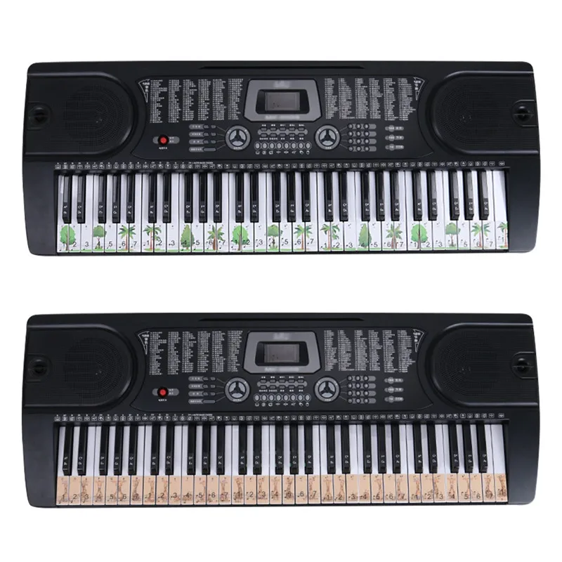 

Piano Sticker Transparent Piano Keyboard Sticker Removable Electronic Keyboard 37/49/54/61/88 Key Piano Sticker For Kids Beginne