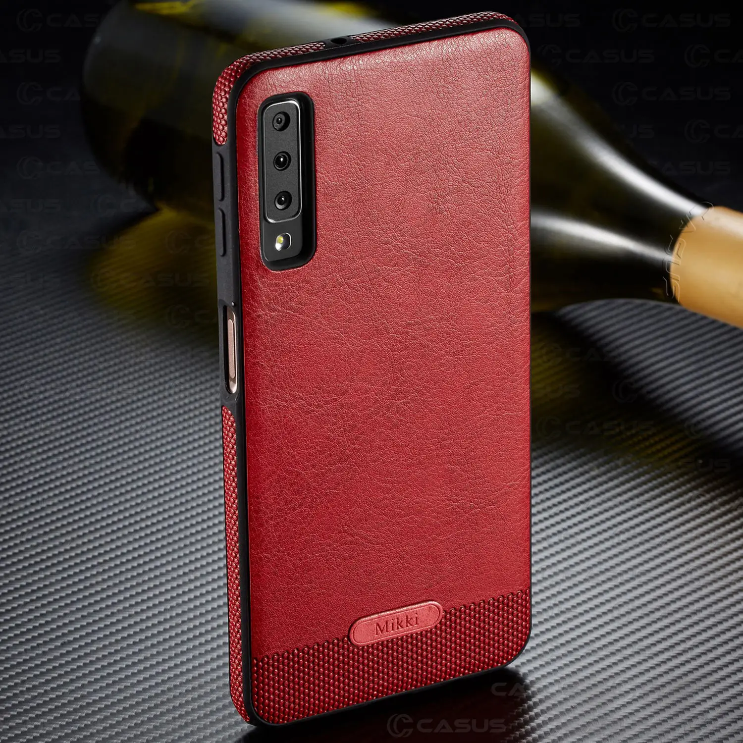 Red Для samsung Galaxy A10 A50 Чехол класса люкс Винтаж из искусственной кожи на тонком каблуке крышка чехол для samsung Galaxy A30 A40 A70 M10 M20 чехол - Цвет: Red