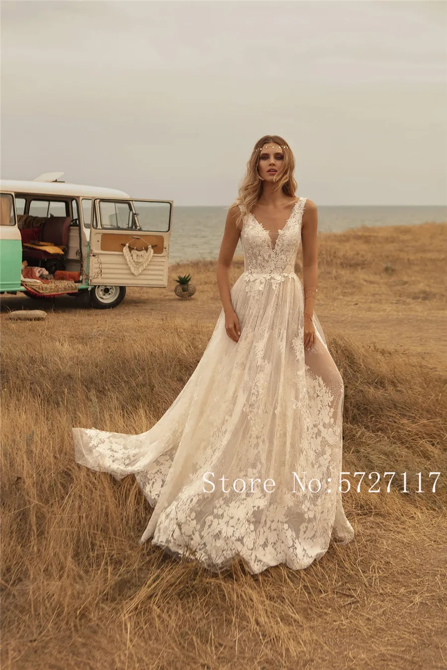 See Through A-line Country Lace Wedding Dress Destination Lower Back Light Bridal Dress vestido noiva princesa red wedding dresses