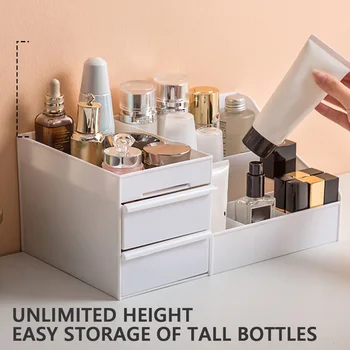 

New Makeup Organizer for Cosmetic Large Capacity Cosmetic Storage Box Organizer Desktop Jewelry