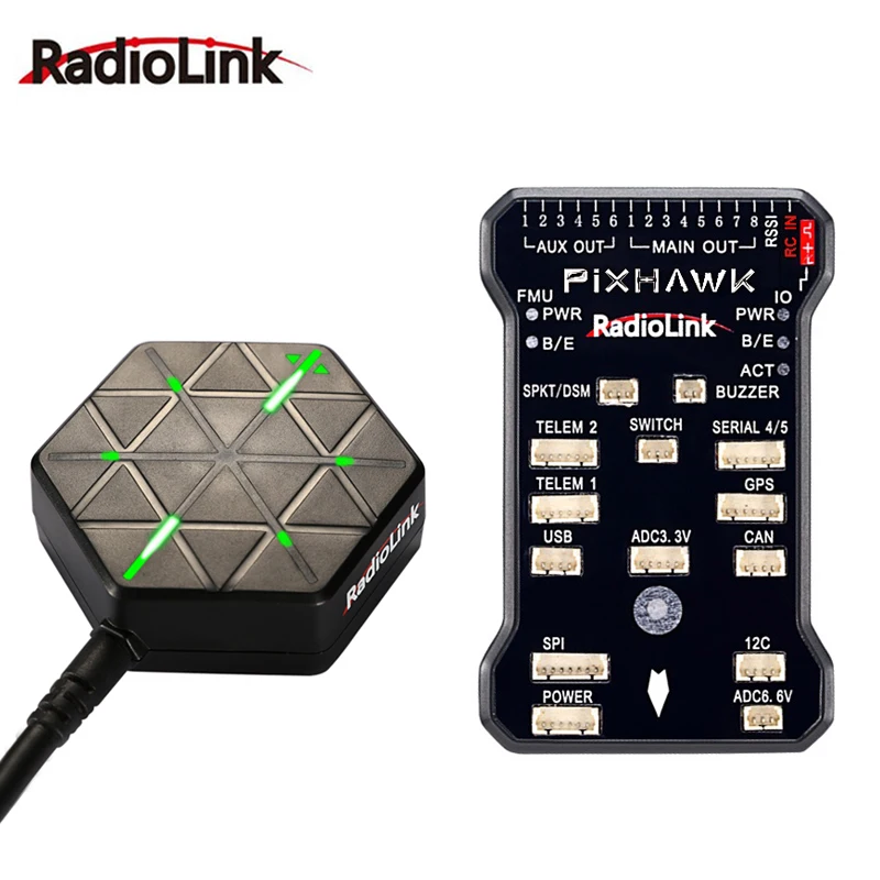 Контроллер полета Radiolink Pixhawk PIX APM с GPS-держателем M8N GPS-зуммер 4G SD-карта