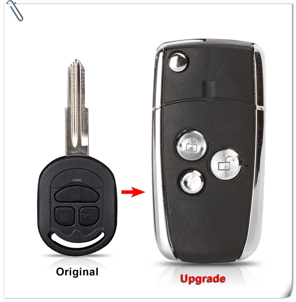 Custodia a conchiglia con chiave a distanza modificata a 3 pulsanti per Buick Excelle HRV fit Chevrolet optra Fob Key Cover (dopo l'anno 2005) sostituisci - H0e6074c61b054d5bbbfe95dd7fe65ea4A