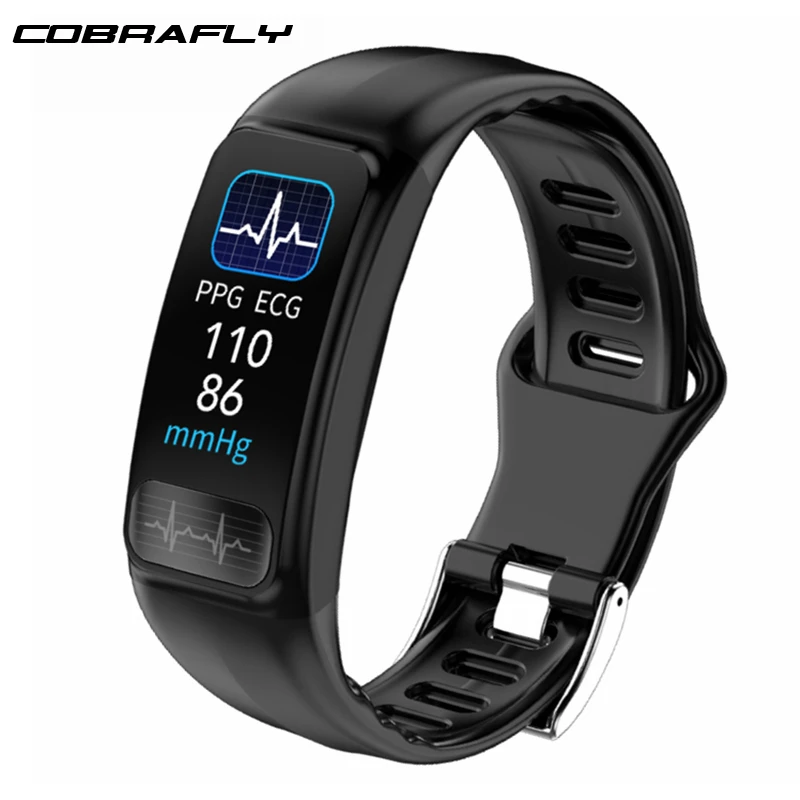 Cobrafly P12 смарт браслет ЭКГ мониторинг сердечного ритма IP67 водонепроницаемый