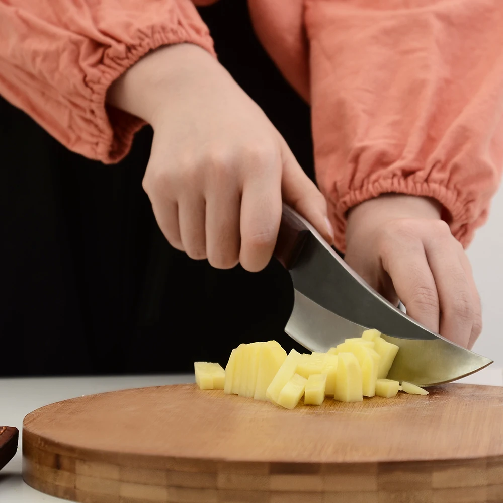 Круглый нож для косточек кухонный резец ручной работы из нержавеющей стали с