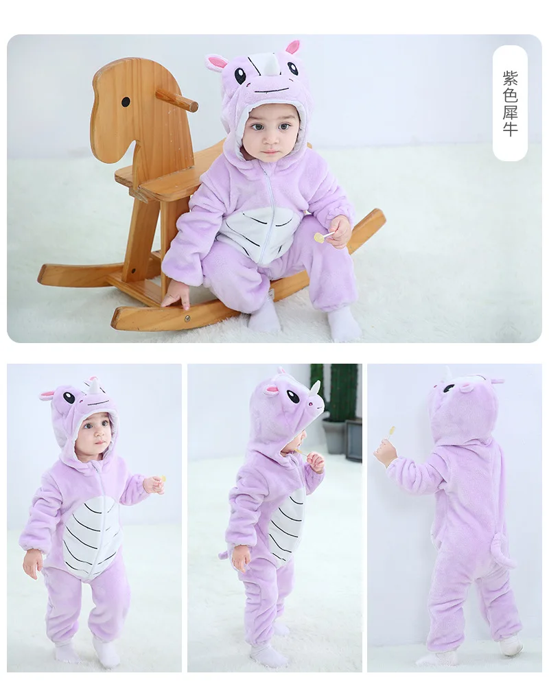 Winter Baby Clothes Panda Newborn Clothes Baby Girls Boys Romper Infant Clothing Jumpsuit Toddler Babys Sets Stitch Pajamas