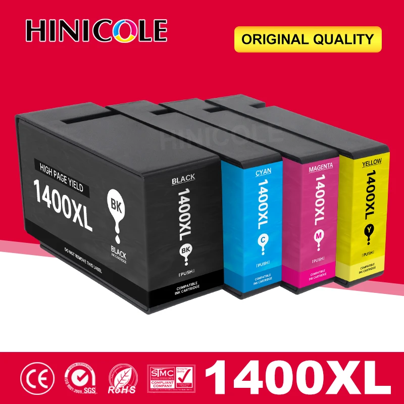 Hinicole Compatible Ink Cartridges For Canon PGI 1400 MAXIFY MB2040 MB2340 MB2140 MB2740 printer printers PGI-1400 PGI1400 XL hp printer ink