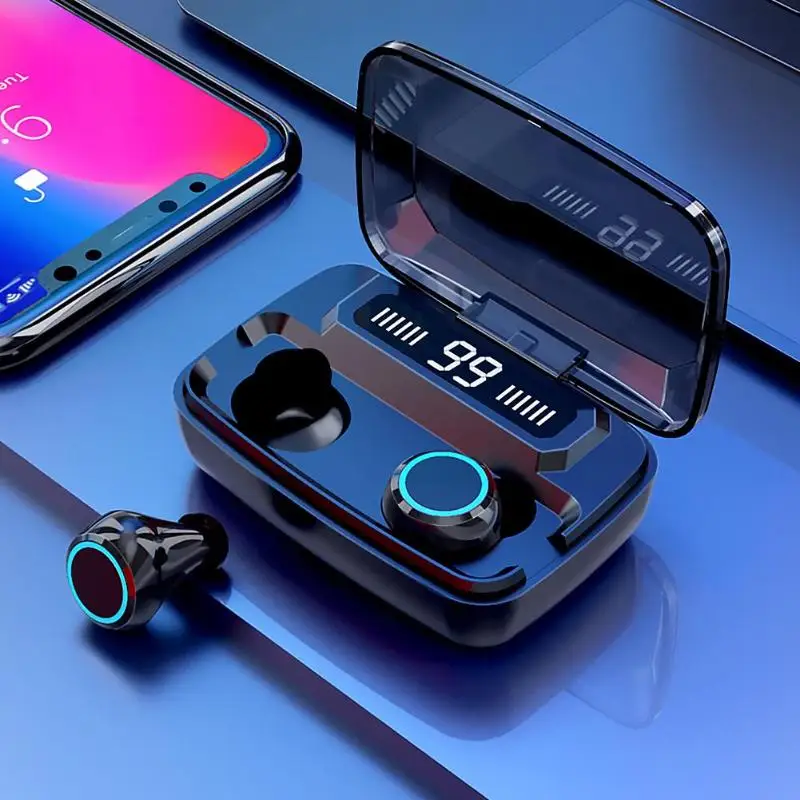 M11 TWS Беспроводной Bluetooth наушники сенсорный Управление стерео спортивные наушники Портативный мини TWS игровая гарнитура с зарядный чехол