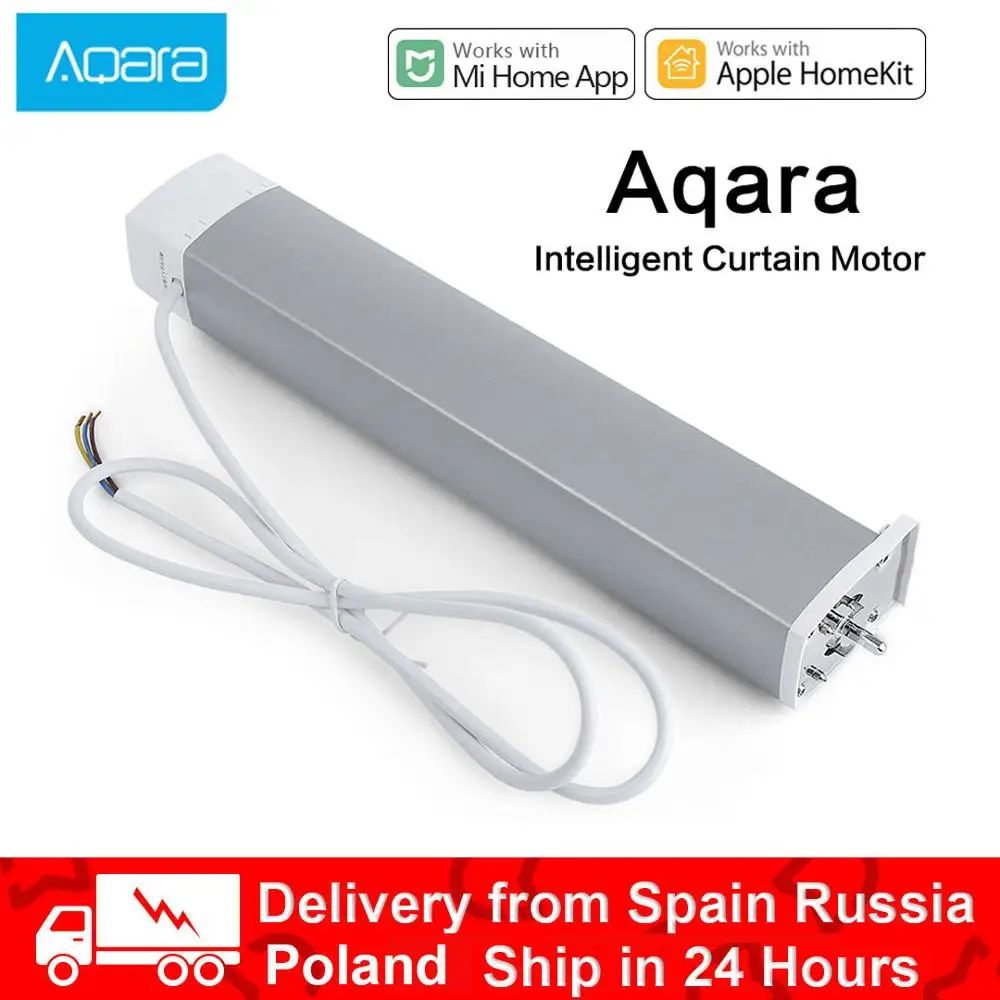 Двигатель для штор Xiaomi Aqara Zigbee мотор занавесок с контроллером работает Wi Fi умного