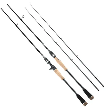 

Shumu black special double rod slightly handle straight handle Luya pole ultra light super hard black rod leiqiang rod fishing r
