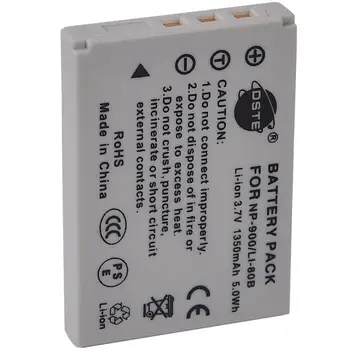 

DSTE LI-80B li-80b/NP-900 np-900 Battery for Olympus T100 T110 X960 Camera