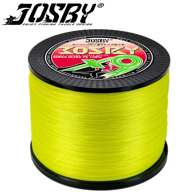 JOSBY 9 Strands 100/300/500m/1000M X9 Weaves 22LB - 100LB PE 9 Braided  Fishing Line