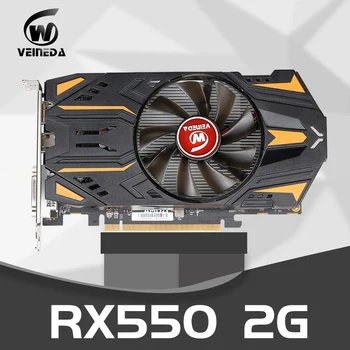 

VEINEDA Graphics Cards RX 550 2GB 128bit GDDR5 Video Card For AMD RX 550 Series Cards Radeon RX550 2GB HDMI DVI