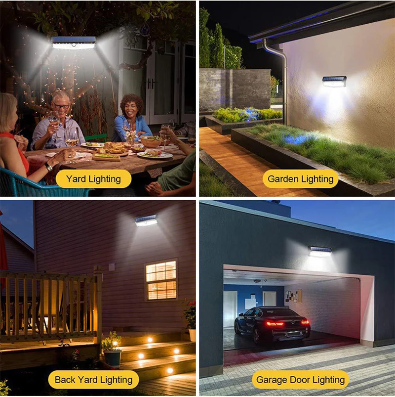 USB Перезаряжаемый PIR светодиодный солнечный светильник, Уличный настенный светильник для дома, сада, двора, дорожки, уличный светильник