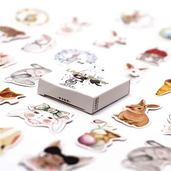 

1pack Cartoon Bunny Rabbit Memo Pad Bookmarks Creative Sticky Notes Posted Planner Stationery School Supplies Stationery