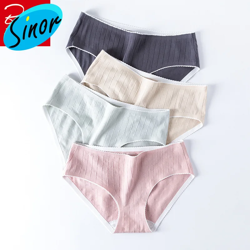 

[Bottom Price]2020 New Cotton Women's Nickers plus Size Breathable Mid-Rise Summer Triangle Women's Panties
