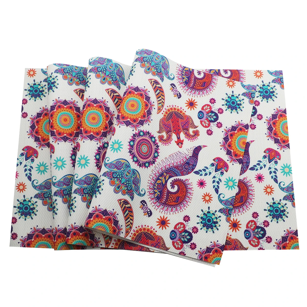 4pcs PVC Non-slip Placemat Waterproof Oil-proof Table Placemats Eco-friendly Heat-resistant Placemats Washable Dining Table Mats