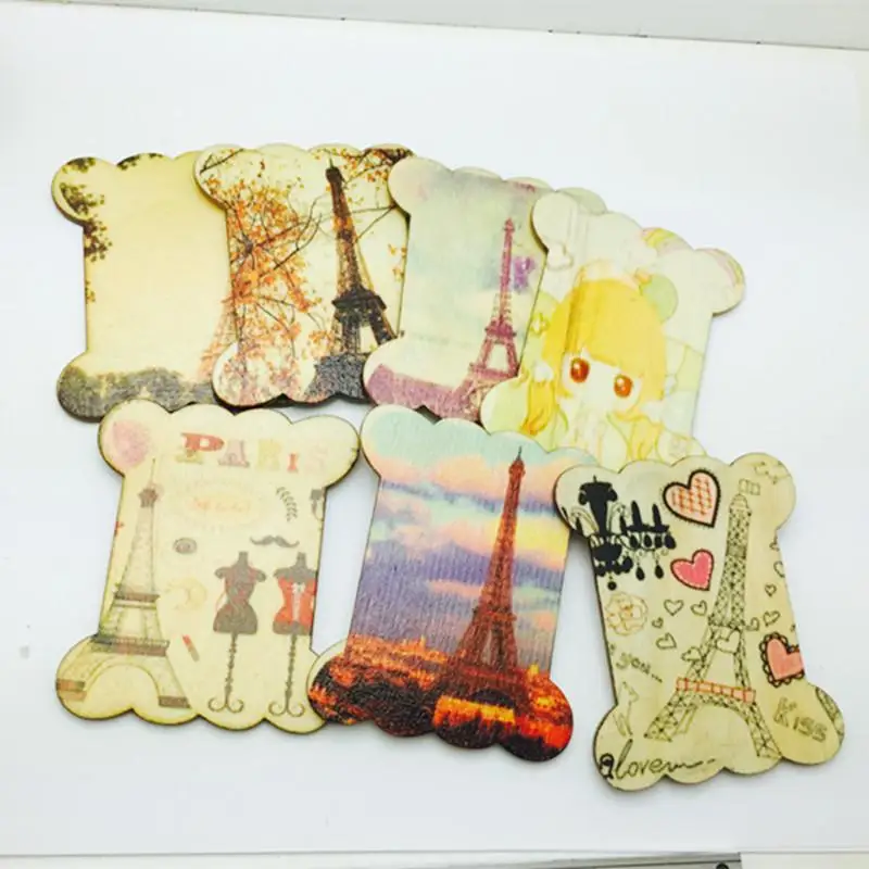 10 шт. пятно diy мультфильм ручная роспись прямоугольные чипы процесс Mupai