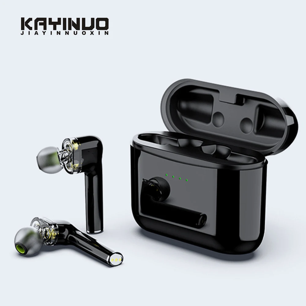 KAYINUO HIFI bluetooth наушники 5,0 IPX7 водонепроницаемый шумоподавление bluetooth гарнитура для спорта двойные микрофоны стерео звук