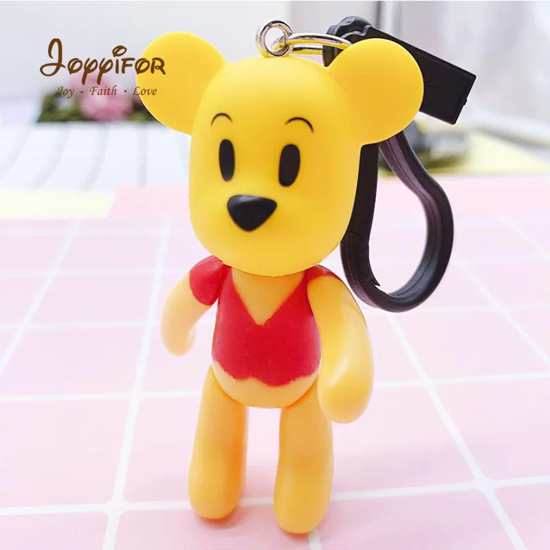 Joyifor Bearbricklys брелок с героями мультфильмов классические фигурки медведь автомобильный брелок Симпатичная детская Мишка сумка кулоны-куклы модель детского подарка