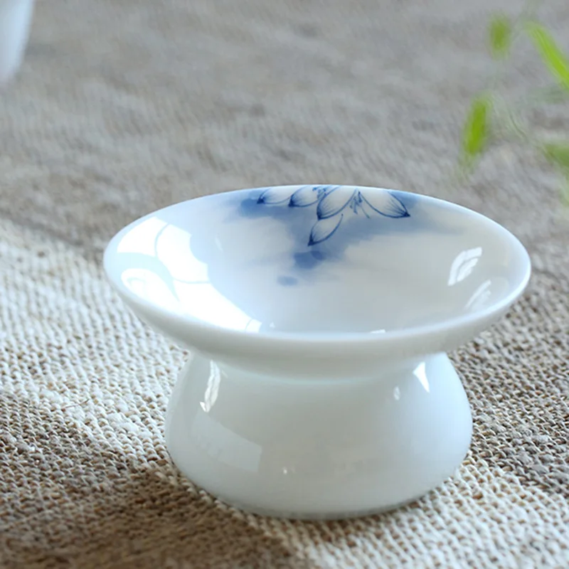 

Hand-Painted Ceramic Whiteware Tea Strainer Ceramic Tea Filter Kung Fu Tea Set Tea Ceremony Accessories Tea Filter Strainer
