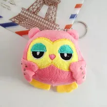 Kawaii – jouets en peluche hibou 10CM, porte clés animaux en peluche, poupées à presser, cadeaux pour enfants