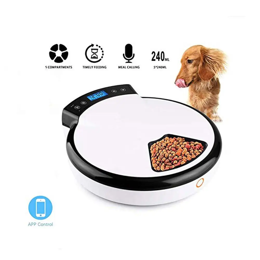 

Automatic Feeder Pet Timing Feeding Machine Wet Dry Dual Use Food Dispenser