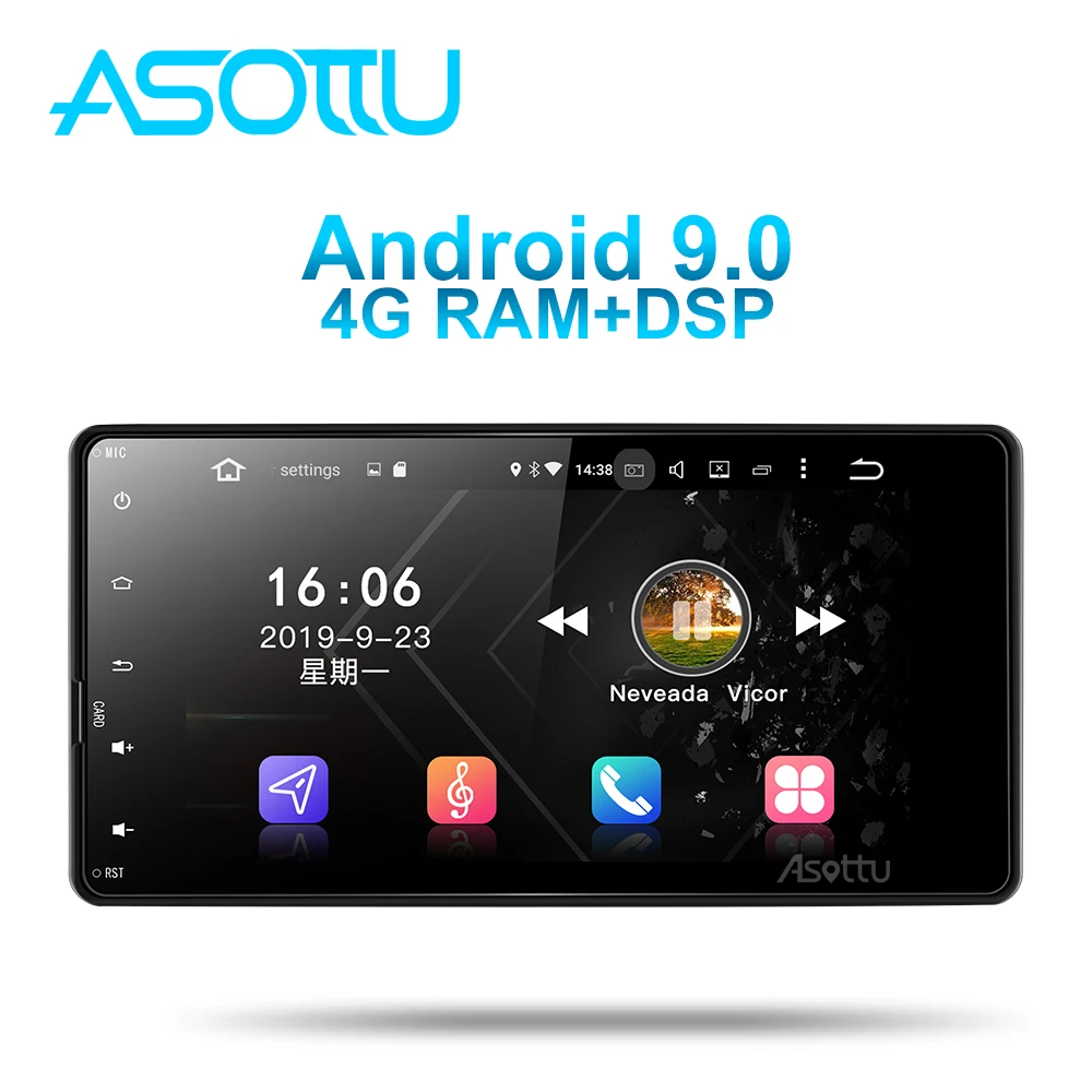 Asottu MI602 Android 9.0 PX6 car dvd radio video gps navigation for Mitsubishi outlander lancer asx 2012 2013 2014