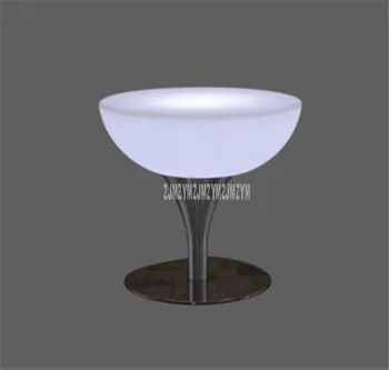 

Led Luminous Bar Table Simple Round High Foot Creative Cocktail Bar Table For Night Club Coffee Shop Creative Lighting Furniture