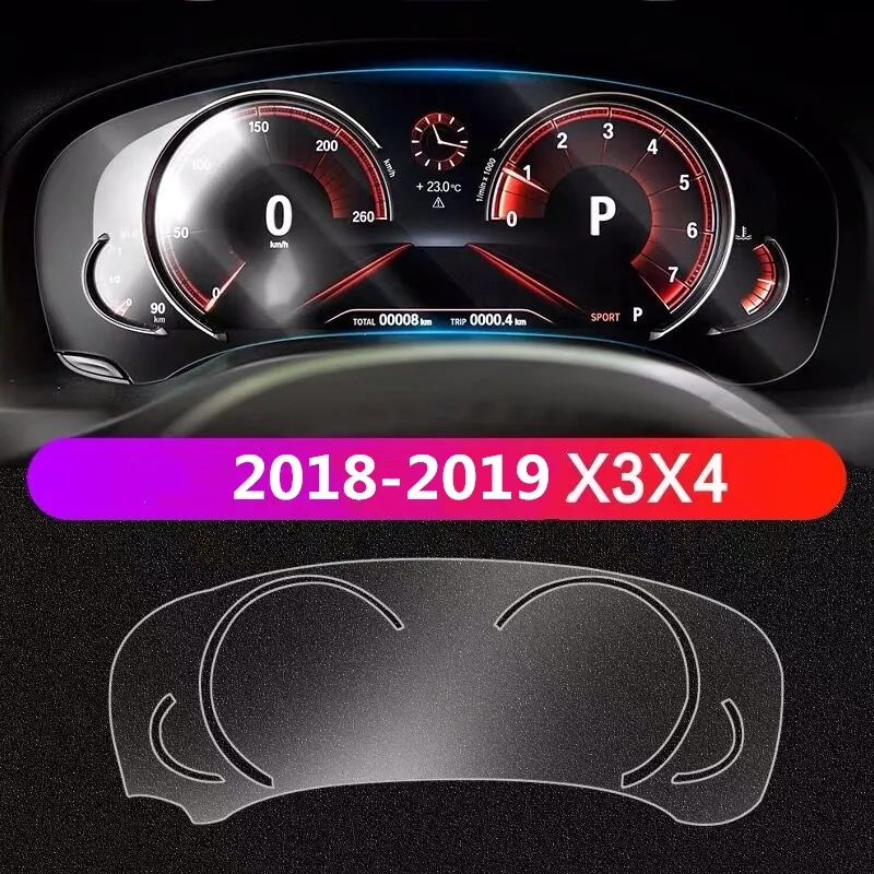 

NEW Car TPU Driving Room Dash Board Screen Guard Protection Cover HD Sticker Film For 2018 BMW X3 X4 G01 30D Accessories