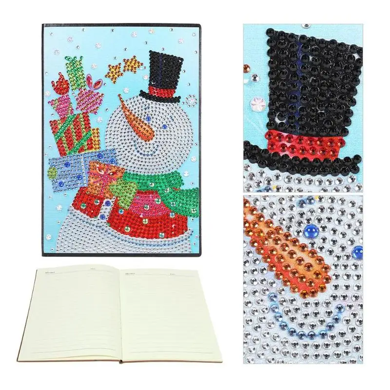 60 страниц Алмазный альбом для рисования DIY Рождество Navidad алмаз особенной формы вышивка крестиком A5 тетрадь Дневник Книга