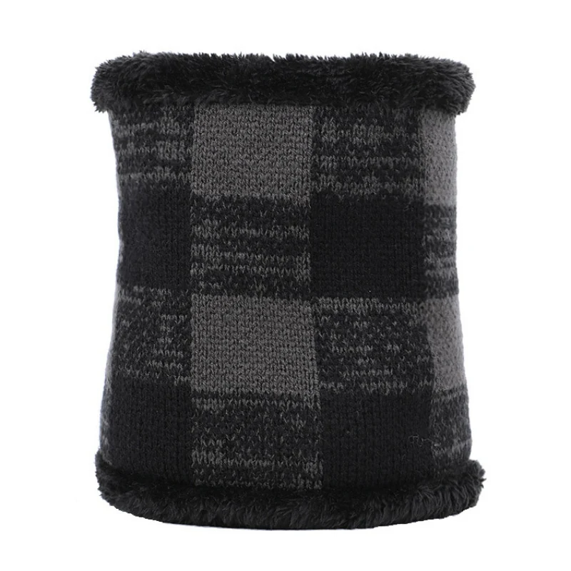 H1 Winter Slouchy Beanie Hat Scarf Knitted Neck Warmers Gaiters Skull Cap Crochet Knit Baggy Beanie Skull Hat Ski Cap Scarf Women - Цвет: H1