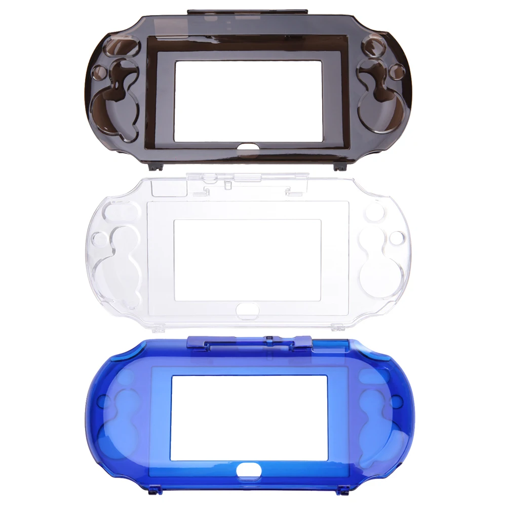 NSLikey Transparent Crystal Skin Hard Protective Shell Case Cover Protector for PS Vita 2000 PSV 2000 Console Light Blue 