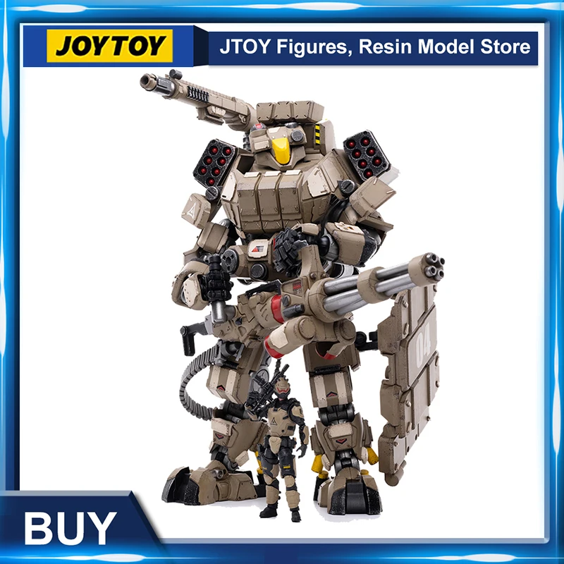Экшн-фигурка солдатика JOYTOY 22 см Mech 7 5 1/25 Железный эвакуатор 04 Тяжелая Firepower Mecha