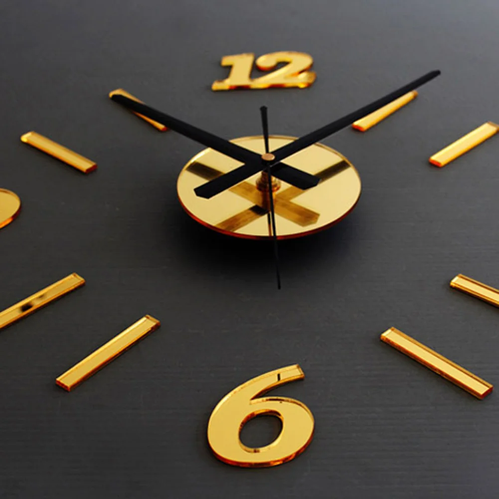 Modern Style Digital Clock Numbers DIY Adhesive Wall Clock Sticker Living Room Office Restaurant Pared Horloge Hanging Decor