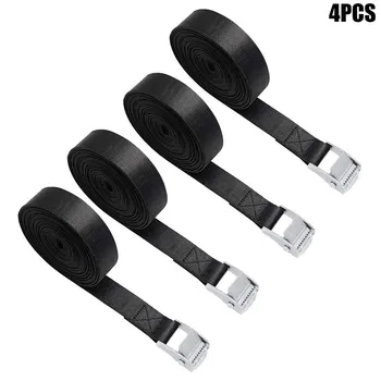 

2019 4Pcs Tie Down Adjustable Lashing Strap Ratchet Buckle Cargo Binding Belt for Car Luggage CSL88