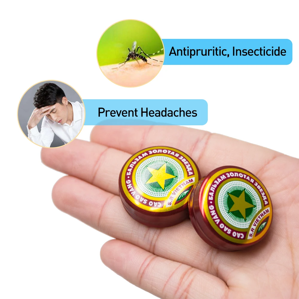 1pcs 100% Original Vietnam Essential Oil Massage Red Muscle Rub Aches Headache Dizziness Chinese Herbs Cool Cream Ointment P0004