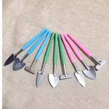 300 наборов, домашний Набор садовых инструментов, балконные домашние мини-Костюмы для копания, тройные лопаты, грабли, садовые инструменты NO172