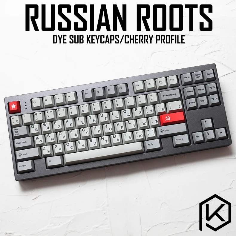 Kprepublic 139 русские корни русский язык шрифт вишневый профиль краситель Sub Keycap PBT для