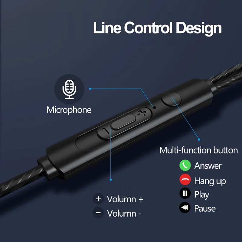 Проводной Earpohone для Oukitel K10000 Max C8 K4000 плюс K5000 K3 U20 U7 наушники с микрофоном 3 5 мм