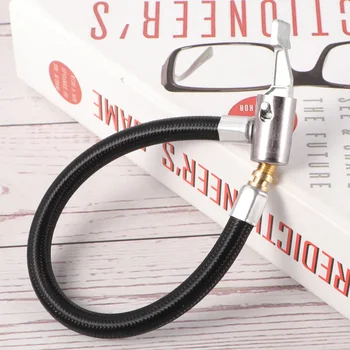 

Locking Air Chuck with Air Hose Inflator Adapter Extension Inflating Tubes for Pump of Bike Motorcycle Car Tire (20cm)